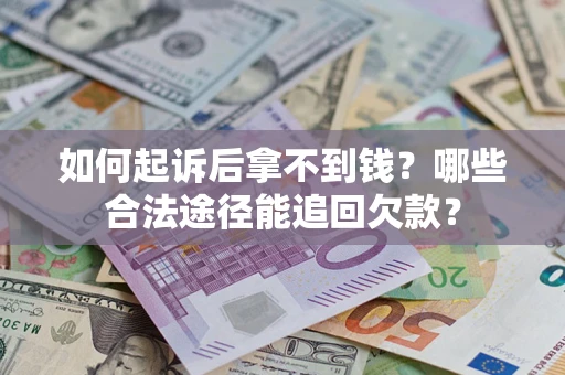 武汉如何起诉后拿不到钱？哪些合法途径能追回欠款？