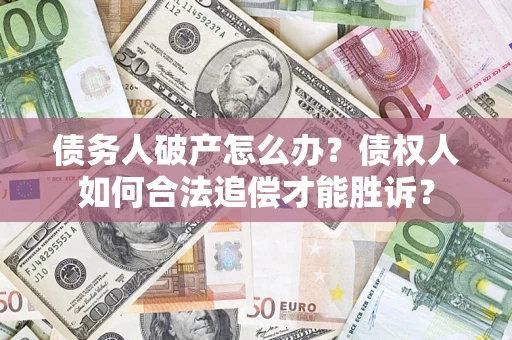 武汉债务人破产怎么办？债权人如何合法追偿才能胜诉？