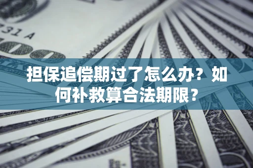 武汉担保追偿期过了怎么办？如何补救算合法期限？