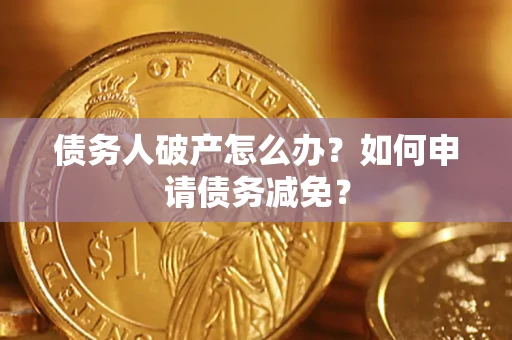 武汉债务人破产怎么办？如何申请债务减免？