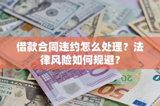 武汉借款合同违约怎么处理？法律风险如何规避？