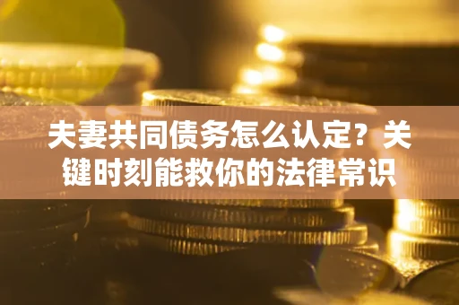 武汉夫妻共同债务怎么认定？关键时刻能救你的法律常识