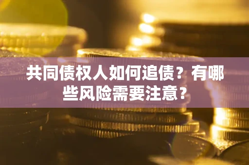 武汉共同债权人如何追债？有哪些风险需要注意？